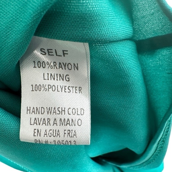 Andree by Unit Womens Tie Shoulder Tiered Maxi Dress Size Small Green Lined - Picture 6 of 7